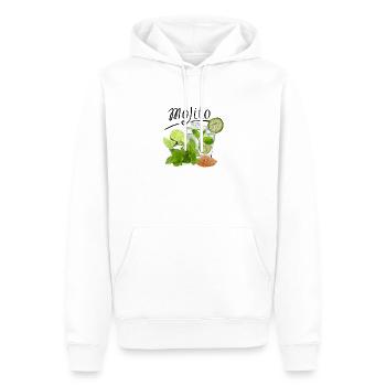 Mojito Drink ART - Men’s Premium Organic Hoodie - white - Front - Nico (187cm)