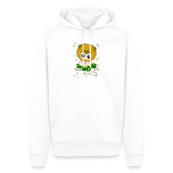 sternzeichen_leo - Sweat à capuche Premium bio Homme - blanc - Devant - Nico (187cm)