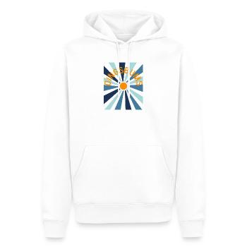 Dingsbums - Wortschätze - vergessene Wörter - Männer Premium Bio Hoodie - Weiß - Vorne - Nico (187cm)