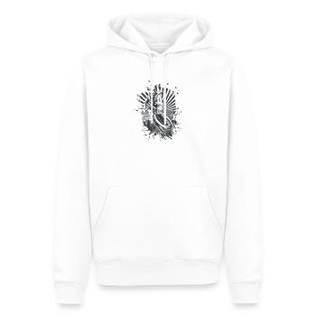 Moto Jump Graffiti Splash - Sweat à capuche Premium bio Homme - blanc - Devant - Nico (187cm)