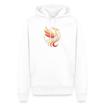 Phénix - Sweat à capuche Premium bio Homme - blanc - Devant - Nico (187cm)