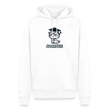 Adorable diplômé : Trop cool pour l’école ! - Sweat à capuche Premium bio Homme - blanc - Devant - Nico (187cm)