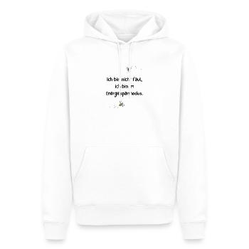 Energiesparmodus Biene Spruch - Männer Premium Bio Hoodie - Weiß - Vorne - Nico (187cm)