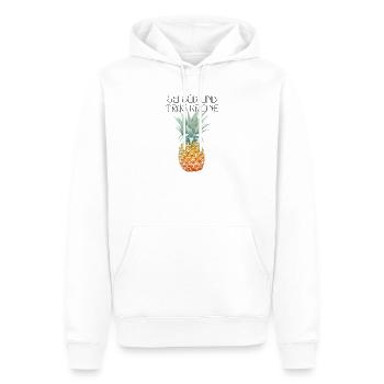 Sei süß und trag Krone - Männer Premium Bio Hoodie - Weiß - Vorne - Nico (187cm)