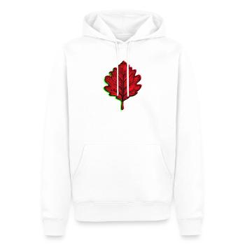 🍁 Customizable Autumn Leaf. Your colors, your style - Men’s Premium Organic Hoodie - white - Front - Nico (187cm)