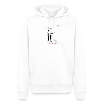 BARITONE PARODY Design 001 - Männer Premium Bio Hoodie - Weiß - Vorne - Nico (187cm)