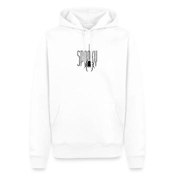 Toile d’araignée effrayante d’Halloween - Sweat à capuche Premium bio Homme - blanc - Devant - Nico (187cm)