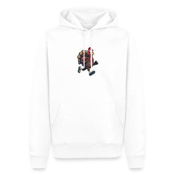 Thanksgiving Football Turquie - Sweat à capuche Premium bio Homme - blanc - Devant - Nico (187cm)