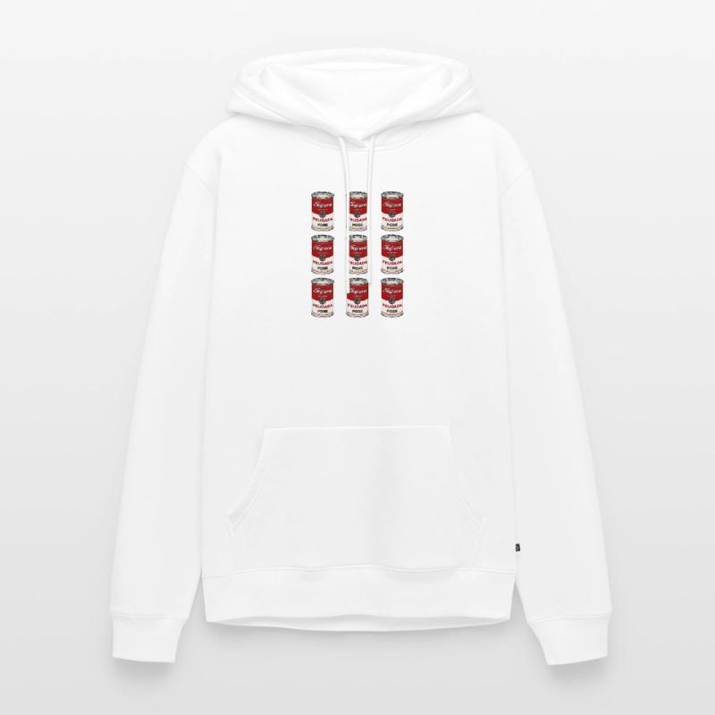 Feijoada Pork Can Pattern Men’s Premium Organic Hoodie