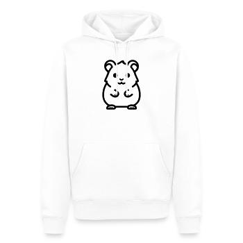 Hamster - Männer Premium Bio Hoodie - Weiß - Vorne - Nico (187cm)