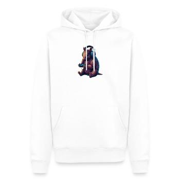 Armadillo Games Animal Video Games Drôle - Sweat à capuche Premium bio Homme - blanc - Devant - Nico (187cm)
