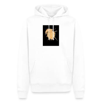 Samurai-Pferdespritzer Schwarz - Männer Premium Bio Hoodie - Weiß - Vorne - Nico (187cm)