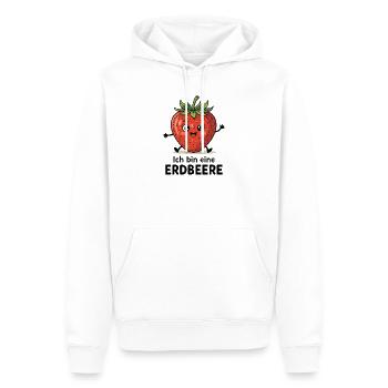 Costume de fraise Fruit Fruit Costume Fraise Carnaval - Sweat à capuche Premium bio Homme - blanc - Devant - Nico (187cm)