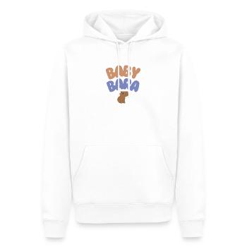 Bébé Bara Capybara - Sweat à capuche Premium bio Homme - blanc - Devant - Nico (187cm)