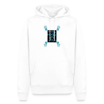 How Hops Are You – Basketball Wortwitz - Männer Premium Bio Hoodie - Weiß - Vorne - Nico (187cm)