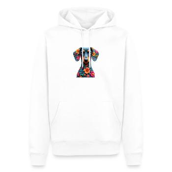 Dackel Dachshund Tekel - Männer Premium Bio Hoodie - Weiß - Vorne - Nico (187cm)
