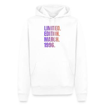 Limitierte Auflage März 1996 - Männer Premium Bio Hoodie - Weiß - Vorne - Nico (187cm)