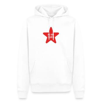 Meu voto é secreto - Men’s Premium Organic Hoodie - white - Front - Nico (187cm)