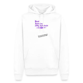 Tattoo falscher Zettel - Männer Premium Bio Hoodie - Weiß - Vorne - Nico (187cm)