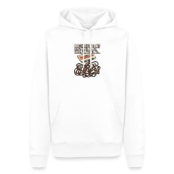 Kein Bock Mehr - Männer Premium Bio Hoodie - Weiß - Vorne - Nico (187cm)