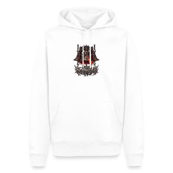Noël Metal - Sweat à capuche Premium bio Homme - blanc - Devant - Nico (187cm)