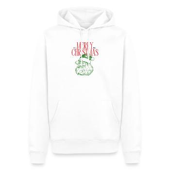 Merry_ChristmasMerry Christmas Santa Vintage Weihn - Männer Premium Bio Hoodie - Weiß - Vorne - Nico (187cm)