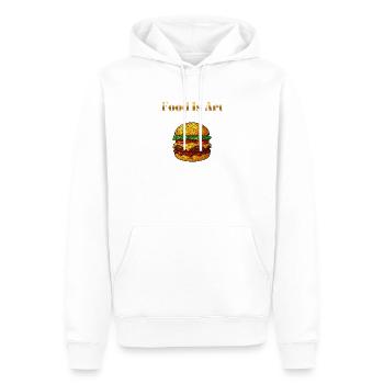 Food Is Art ... Hamburgers - Men’s Premium Organic Hoodie - white - Front - Nico (187cm)