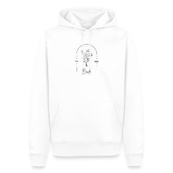 JGA Bride 2026 - Männer Premium Bio Hoodie - Weiß - Vorne - Nico (187cm)