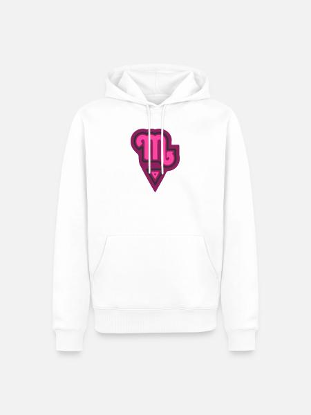 Tierkreis, Stammesskorpion und Wasser - Männer Premium Bio Hoodie - Weiß