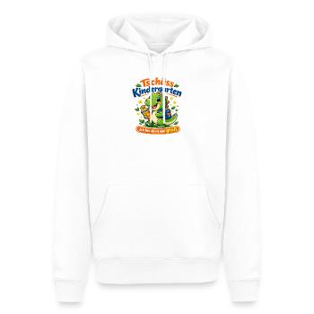 Dino-Abschied Kindergarten - Männer Premium Bio Hoodie - Weiß - Vorne - Nico (187cm)