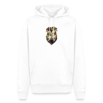 Play to Win Color Burst - Men’s Premium Organic Hoodie - white - Front - Nico (187cm)