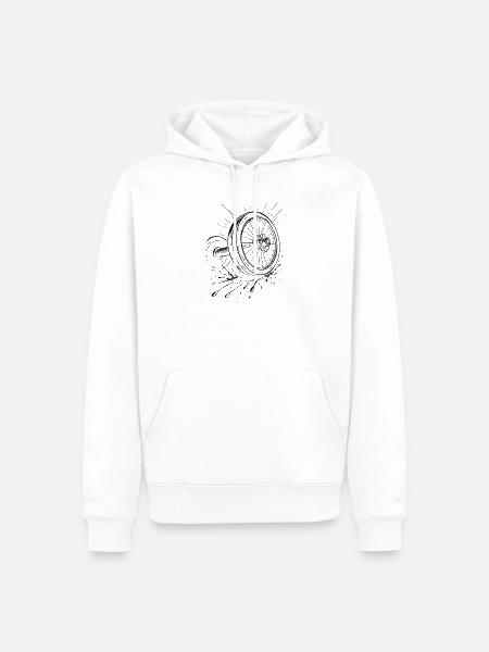 Bodybuilding - Männer Premium Bio Hoodie - Weiß