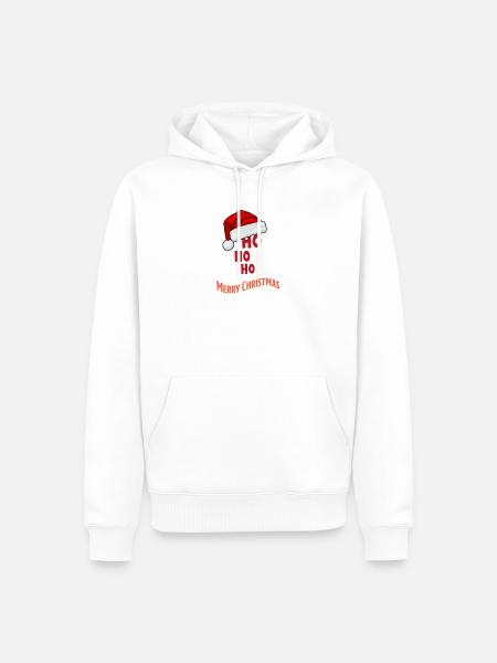 Frohe Weihnachten - Männer Premium Bio Hoodie - Weiß