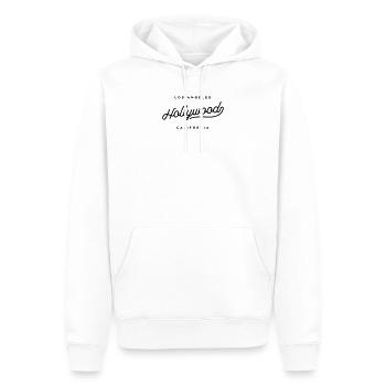 Hollywood - Los Angeles California - Men’s Premium Organic Hoodie - white - Front - Nico (187cm)