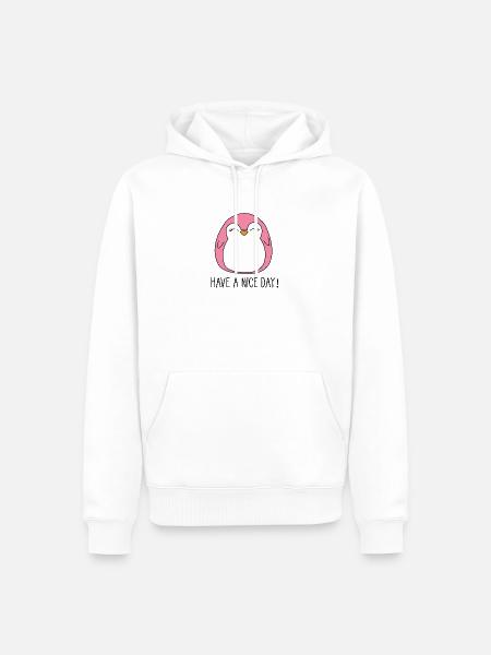 penguin gift for everyone - Men’s Premium Organic Hoodie - white