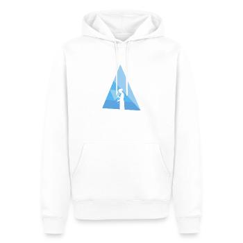 Bouquet de fleurs Flower Power Fleuriste - Sweat à capuche Premium bio Homme - blanc - Devant - Nico (187cm)
