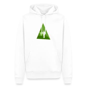 Paragraphe du juge - Sweat à capuche Premium bio Homme - blanc - Devant - Nico (187cm)