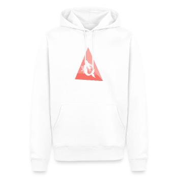 Manatee Marina Fin - Men’s Premium Organic Hoodie - white - Front - Nico (187cm)