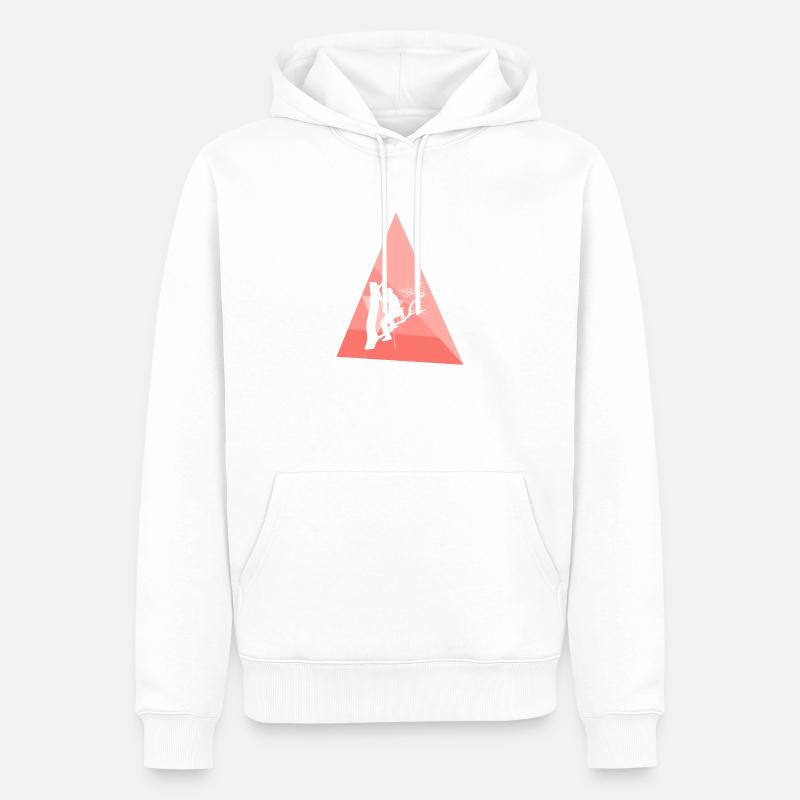 Kletteraffe Kletterer Baumklettern - Männer Premium Bio Hoodie - Weiß