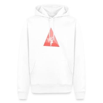Kletterer Ausrüstung - Männer Premium Bio Hoodie - Weiß - Vorne - Nico (187cm)