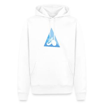 Viande végétalienne Bien-être animal - Sweat à capuche Premium bio Homme - blanc - Devant - Nico (187cm)