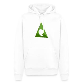 Groove des années 70 - Sweat à capuche Premium bio Homme - blanc - Devant - Nico (187cm)