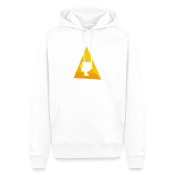 70s Groove Funky - Men’s Premium Organic Hoodie - white - Front - Nico (187cm)