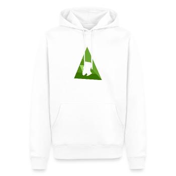 Beard Hipster - Men’s Premium Organic Hoodie - white - Front - Nico (187cm)