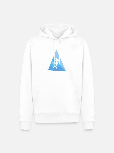 Fabelwesen Flosse Neptun - Männer Premium Bio Hoodie - Weiß