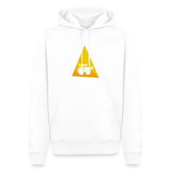 Moissonneuse-batteuse agricole - Sweat à capuche Premium bio Homme - blanc - Devant - Nico (187cm)