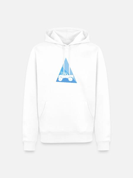 Reifen Monstertruck - Männer Premium Bio Hoodie - Weiß