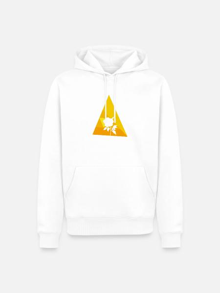 Blumenstrau Hobbygärtner - Männer Premium Bio Hoodie - Weiß