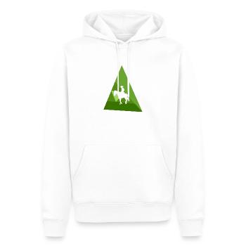 Selle Cowboy Ranch - Sweat à capuche Premium bio Homme - blanc - Devant - Nico (187cm)