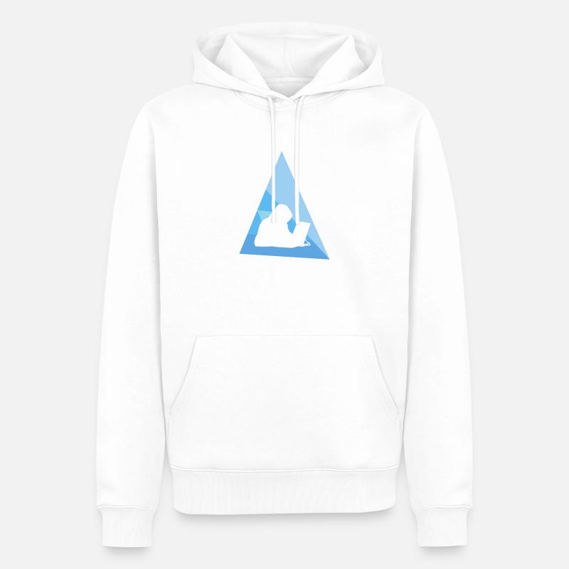 Informatiker Hacken Hacker - Männer Premium Bio Hoodie - Weiß